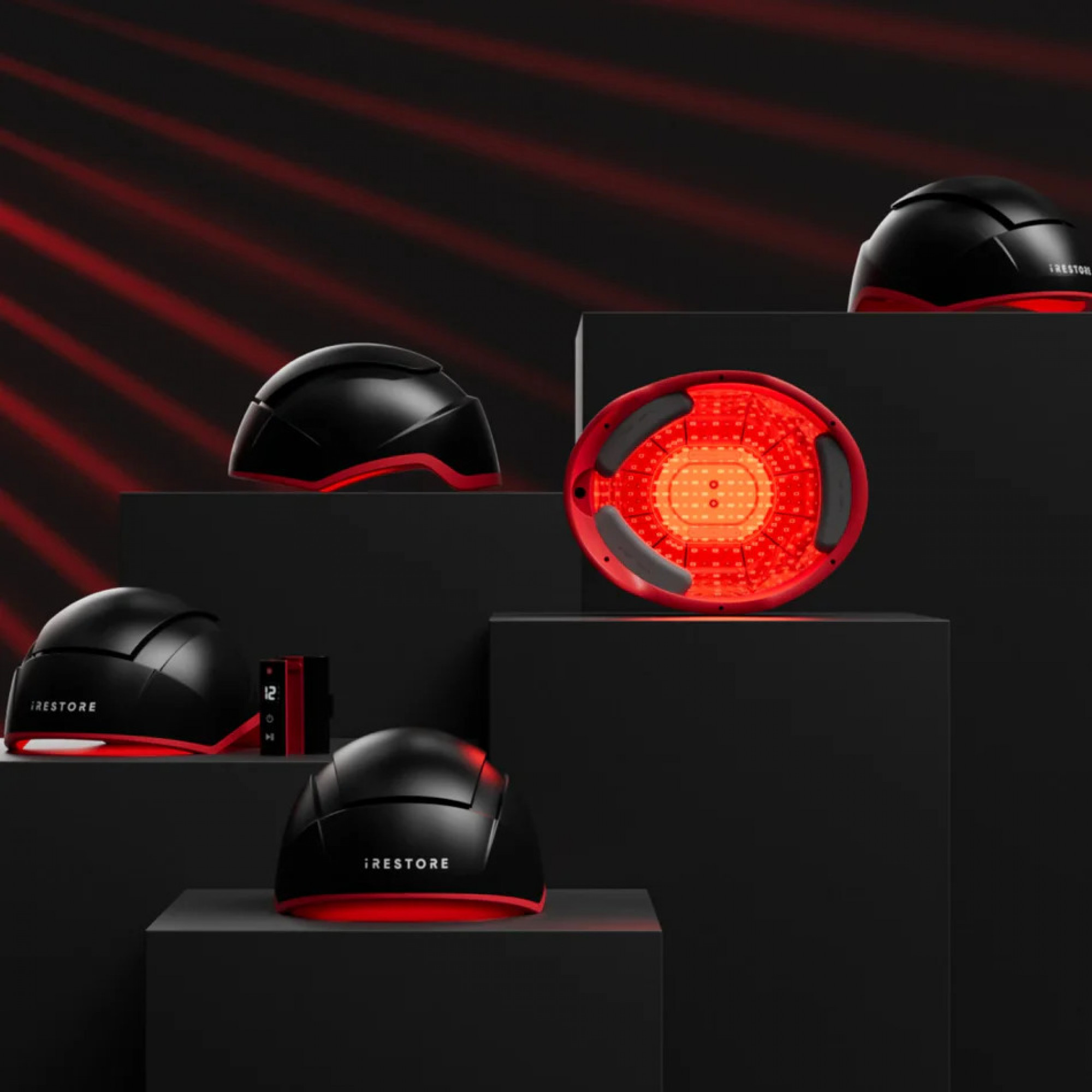 Пристрій призначений для стимуляції росту волосся за допомогою лазерної терапії iRESTORE Elite